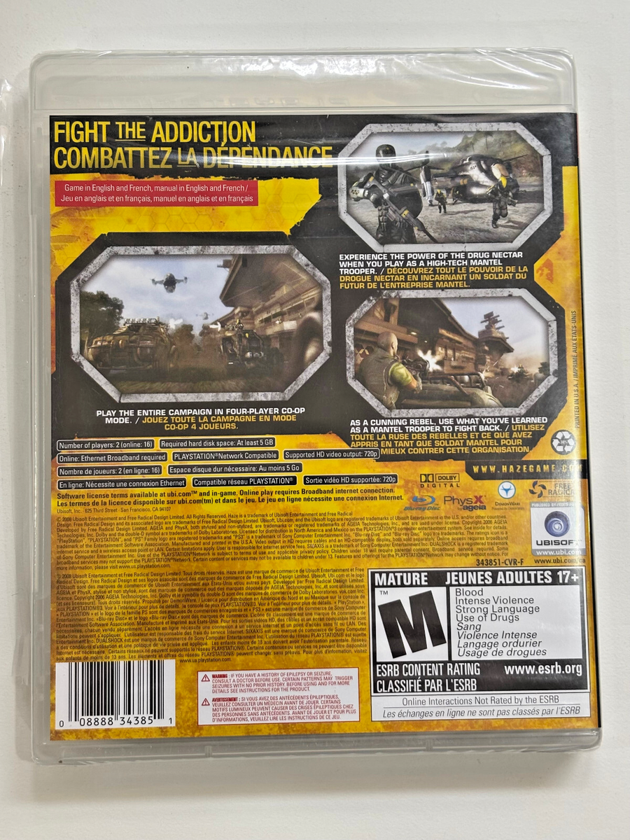 Haze (Sony PlayStation 3, 2008) for sale online | eBay