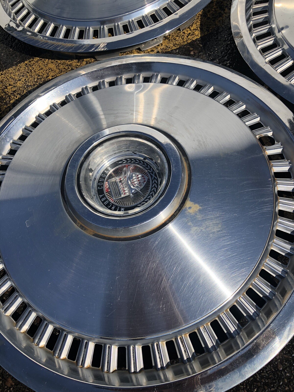 MERCURY COUGAR HUBCAPS WHEEL COVERS CAPS FAIRLANE VINTAGE ANTIQUE eBay