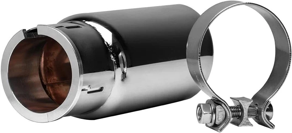 ⭐Para Toyota Tacoma 2005-2023 6,9 pulgadas Cromo Punta de escape Abrazadera Nuevo Pt932-35162 Foto 2 de 4