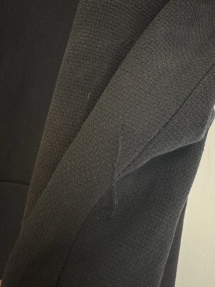 APC Woven Cotton Coat Parka With Detachable Hood Dark Navy Woman M - Image 4 of 4