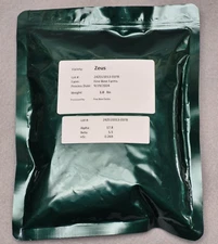 Zeus Hop Pellets 1 LB 2024 Crop Year Vacuum Nitrogen Flushed Stored Frozen
