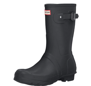 hunter original short gloss rain boots dark slate