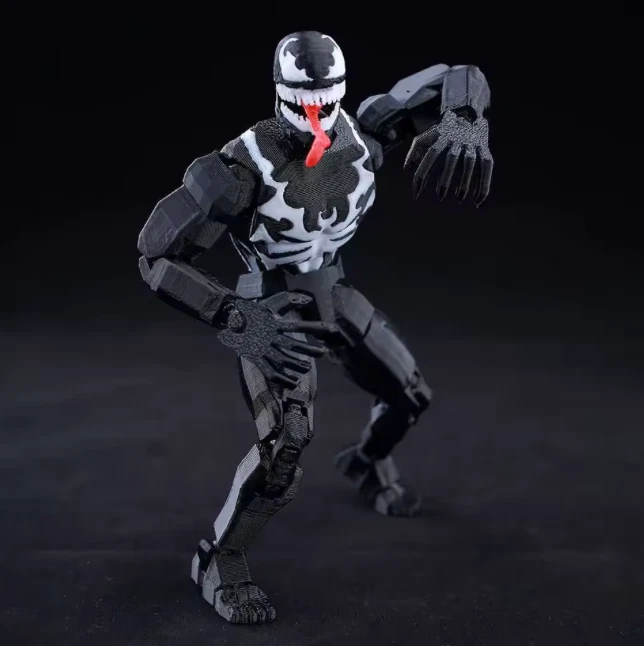 Figura de acción Venom Eddie Brock Carnage Marvel Legends impresa en 3D de 8" articulación múltiple Foto 2 de 4