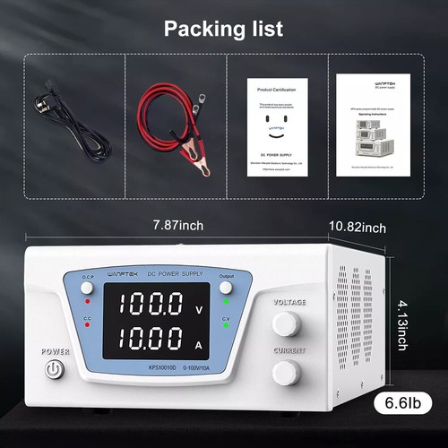 0-100V 150V 200V 300V 0-3A 5A 10A Lab Adjustable DC Bench Power Supply Variable - Picture 2 of 26