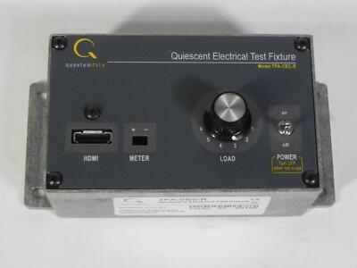 #ad Quantum Data TPA CEC R Quiescent Electrical Test Fixture 00 00192 $85.00