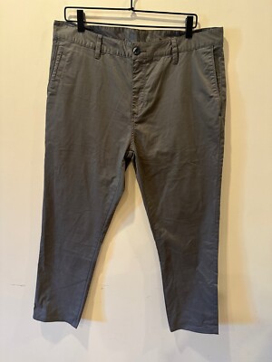 Vuori Men's Collins Chino Stretch Pants 36x31 Grey Active Workwear Travel