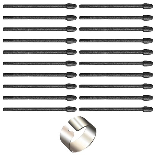 Pack of 20 Felts Nibs Replacements with Pen Clip for Remarkable Scribe Write Pen - Zdjęcie 6 z 10