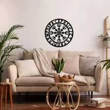 Viking Compass Decor, Metal Wall Art, Metal Wall Decor, Home Decor Wall Art