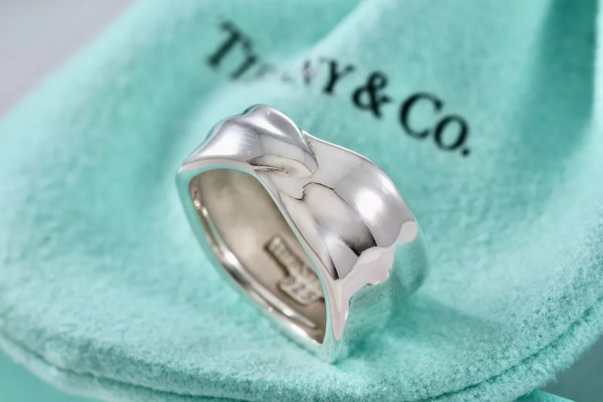 Silver leaf shop wrap ring