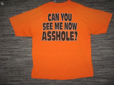 2007 BADD Bikers Against Dumb Drivers A-Hole GILDAN Orange T-shirt Size 2XL