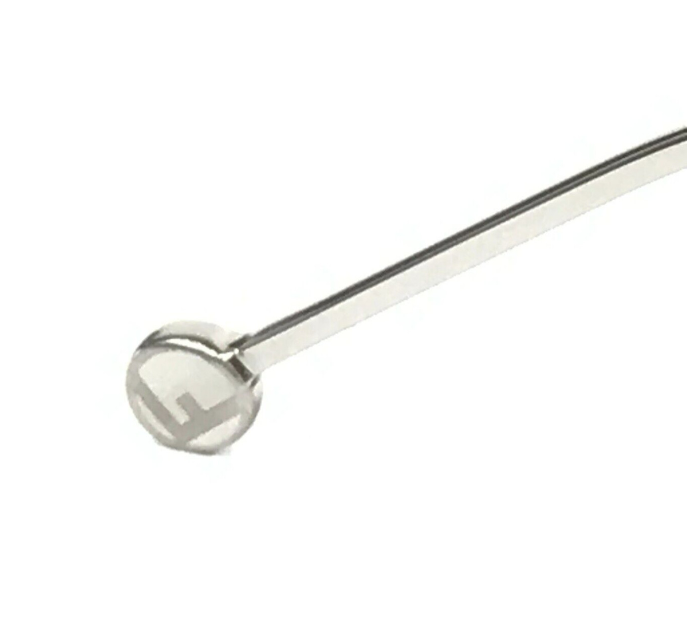 Fendi Sunglasses FF0372/S VK6T4 White Silver Frames w/ Dark Gray Mirrored Lenses thumbnail 6