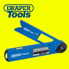 DRAPER Expert Digital LCD 250mm Angle Measure Spirit Level Mitre Finder, 74307