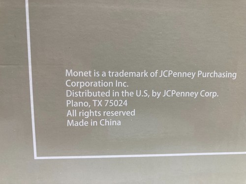 Monet Jewelry Box 13.2" h x 10" w x 7" d - Picture 6 of 11