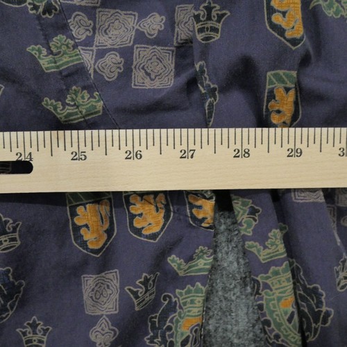 Vintage Nautica Shirt Mens XL Purple Button Up SHield Crest Pattern 90s - Picture 10 of 11