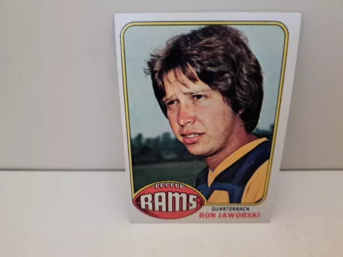 RON "JAWS" JAWORSKI 1976 Card Topps #426 Rookie Rc LOS ANGELES RAMS Eagles NM