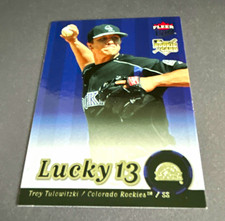 Fleer Troy Tulowitzki Lucky 13 Rookie #242 Colorado Rockies 2007 Card. rookie card picture