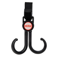 Double Stroller Hook, Adjustable Hook, Black or Grey