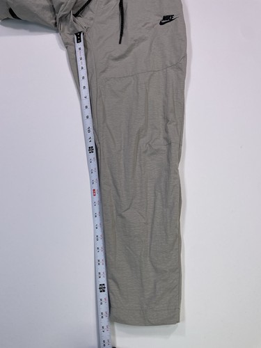 Nike Windbreaker Pants Men’s S Gray Check Swoosh Mesh Lined Track Pant - Picture 8 of 9