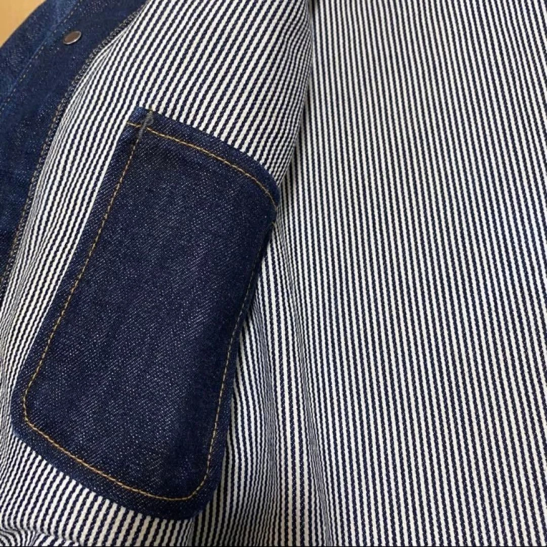 TELLASON Denim Coverall L Made in USA Vintage Aged Look 100% Cotton Material JPN image 9