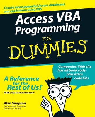 Access VBA Programming For Dummies - paperback Simpson, Alan