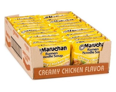 Maruchan Ramen Creamy Chicken, Instant Ramen Noodles, Ready to Eat Meals, 3 Oz,