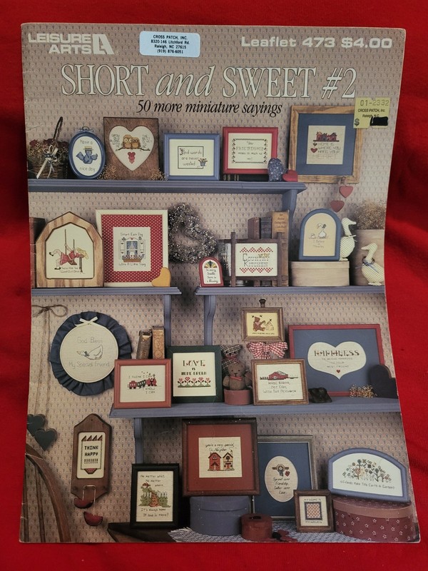 "Short and Sweet #2" Cross Stitch Patterns Booklet