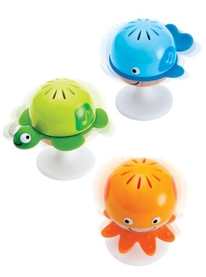 Rattle Set, Hape  Stay-Put  3 Sea Creatures With Individual Sounds, Teether Deta