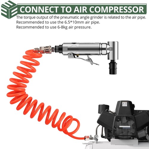 Air Right Angle Die Grinder 1/4" 90 Degree Heavy Duty 20,000 RPM Compressed ... - Bild 9 von 12