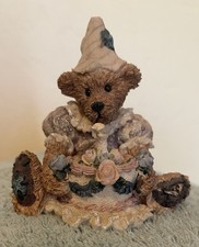 Boyds Bears  Friends "Bailey's Birthday" 2014 Cake w/Candle VGUC Vtg 1993