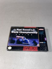 Nigel Mansell's World Championship Racing (SNES, 1992) CIB Complete Authentic