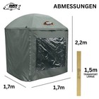 Bat Tackle Covered Umbrella Shelter Schirm Schirmzelt karpfenzelt Bivy