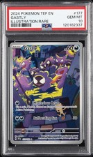 2024 POKEMON TEF EN-TEMPORAL FORCES ILLUSTRATION RARE #177 GASTLY PSA 10