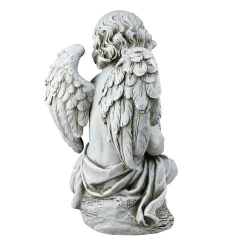 Roman Joseph's Studio Cherub Angel with Puppy Dog Statue - Thumbnail 3