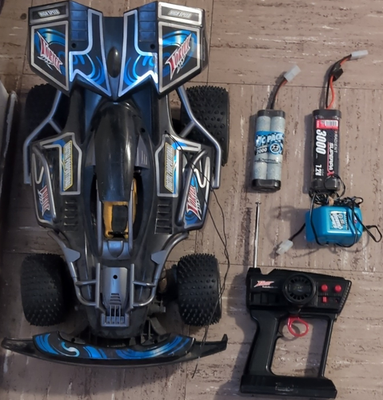 #ad RadioShack Vortex Electric RC Buggy Black Blue RTR Controller Batteries Charger $135.00