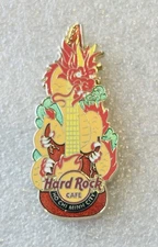 Hard Rock Cafe Ho Chi Minh City Trading Pin Red Dragon Guitar