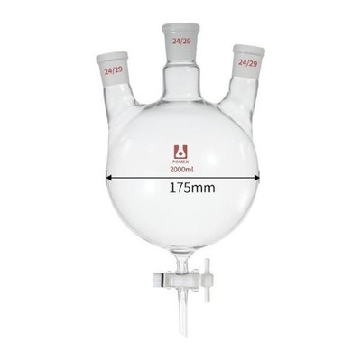 Borosilicate Glass Spherical Separating Funnel, 50ml-2000ml Capacity