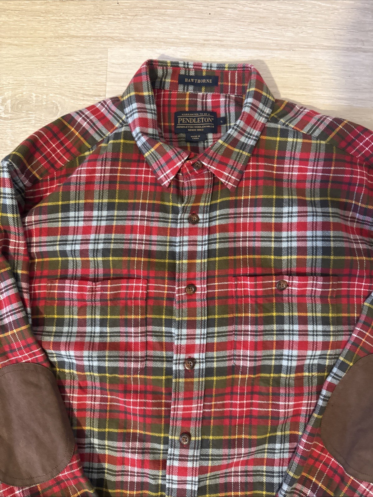 Pendleton Hawthorne lightweight Flannel Shirt Men… - image 3