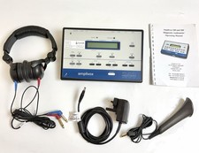 AMPLIVOX 240 DIAGNOSTIC AUDIOMETER + HEADPHONE CUPS 116 280 CALIBRATED SEPT 2026