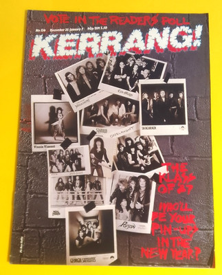 Kerrang! No.136  December 25-January 1987 - Boston, Billy Squier, Beki Bondage