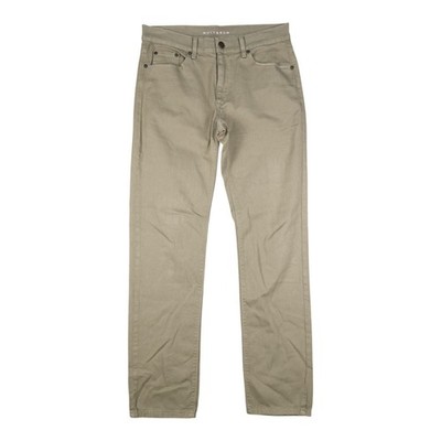 Mott & Bow Jeans mens 31 Green Denim Straight Slim zip fly Pants Size 31x32