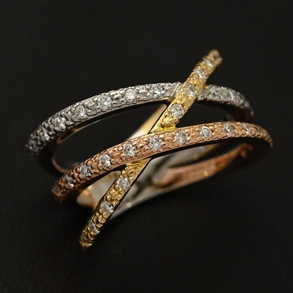 0.36ct CHARRIOL 39P Diamond Ring / 18K Yellow Gold with White Pearl / 750K G... - Image 3 of 4