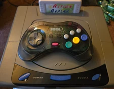 Sega Saturn JP Model w/ Fenrir ODE, Retrobit GamePad, SaturnPSU, 256GB SD, HDMI