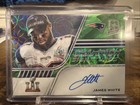 2022 Panini Spectra Champion Signatures James White #CS-JW Neon Green Prizm /35