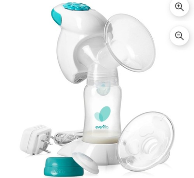 #ad Evenflo Advanced Single Electric Breast Milk Pump Multiple Power Options $45.00
