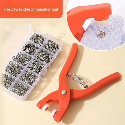 #ad #ad 50pcs Snap Button Kit with Press Pliers Metal Sewing Snaps for DIY Clothes Hats $6.90
