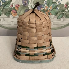 DRESDEN & CO 2025 HANDWOVEN WOODLAND BELL W/LEATHER LOOP NEW LONGABERGER WEAVER