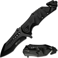 MTech USA MT-A845BK SPRING ASSISTED KNIFE, 5" Closed, Black 3.8", Blade 