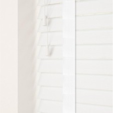 FAUX WOOD TAPE VENETIAN BLINDS 50MM SLATS WHITE GREY