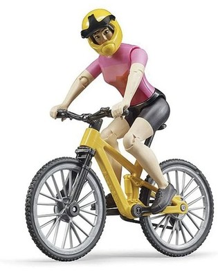 Bruder 63111 bworld Mountain Bike with Figure New Scelled