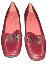 Coach Loafers Shoes Dorie horse bit oxblood Driver Loafer Blue Womens Size 9M